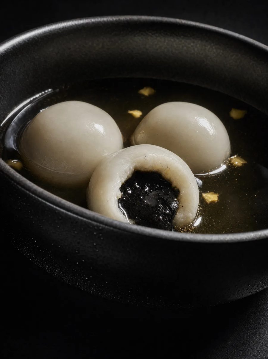 Tangyuan al sesamo nero